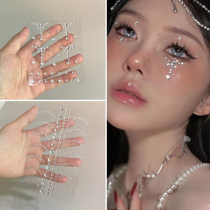 Music - Face Stickers Shiny Crystal Tear Drop