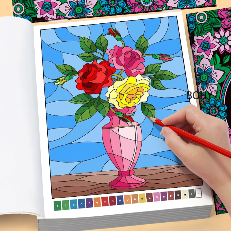 Adult Coloring Book Stress Relief - A Drawing Coloring Book for Adults