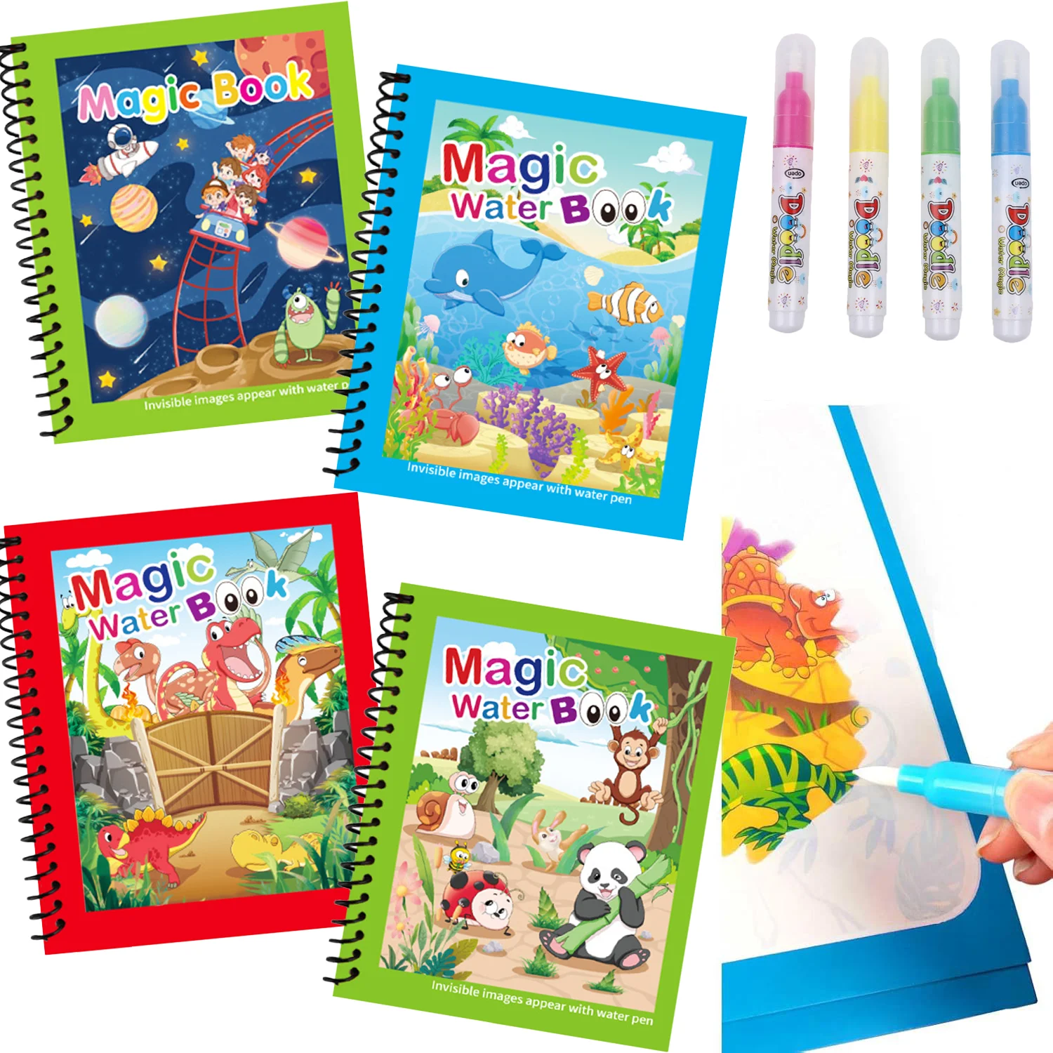 Magic Water Painting Book Reus - đánh giá và giá Reusable Water Magic Coloring Book