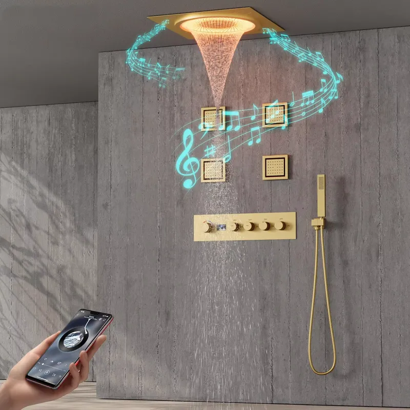 Smart LED Shower Set Bathroom  - đánh giá và giá Music