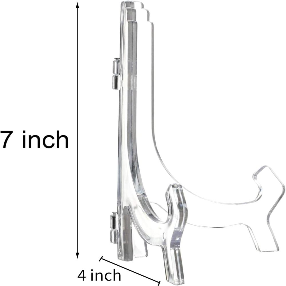 6 Pack 7 Inch Clear Acrylic Ea - đánh giá và giá Clear Acrylic Book Stand Holder