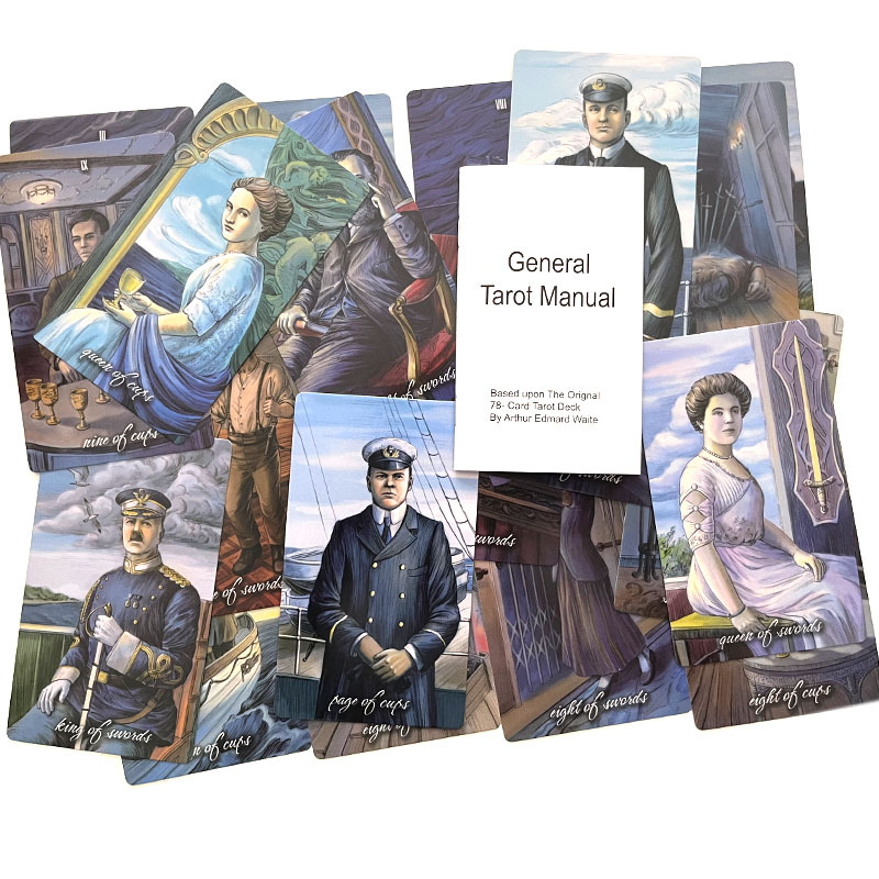 12x7cm Titanic Divination Taro - đánh giá và giá Tarot Deck With Guidebook