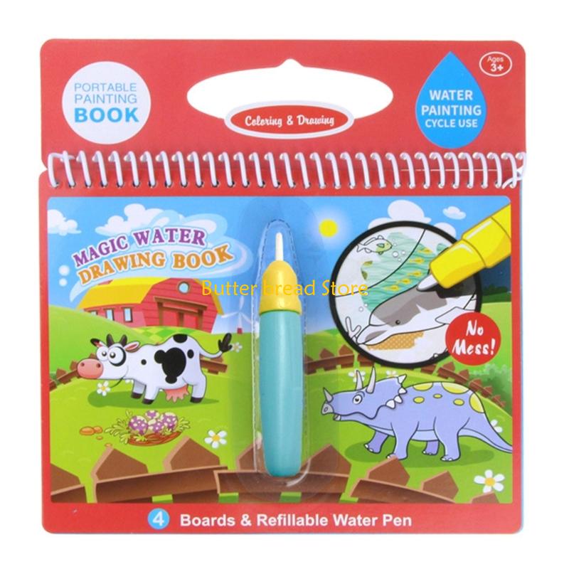 Sách vẽ nước thuật tái sử dụng - đánh giá và giá Reusable Water Magic Coloring Book