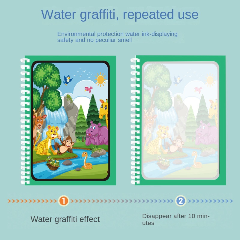 Magic Water Drawing Book Child - đánh giá và giá Reusable Water Magic Coloring Book