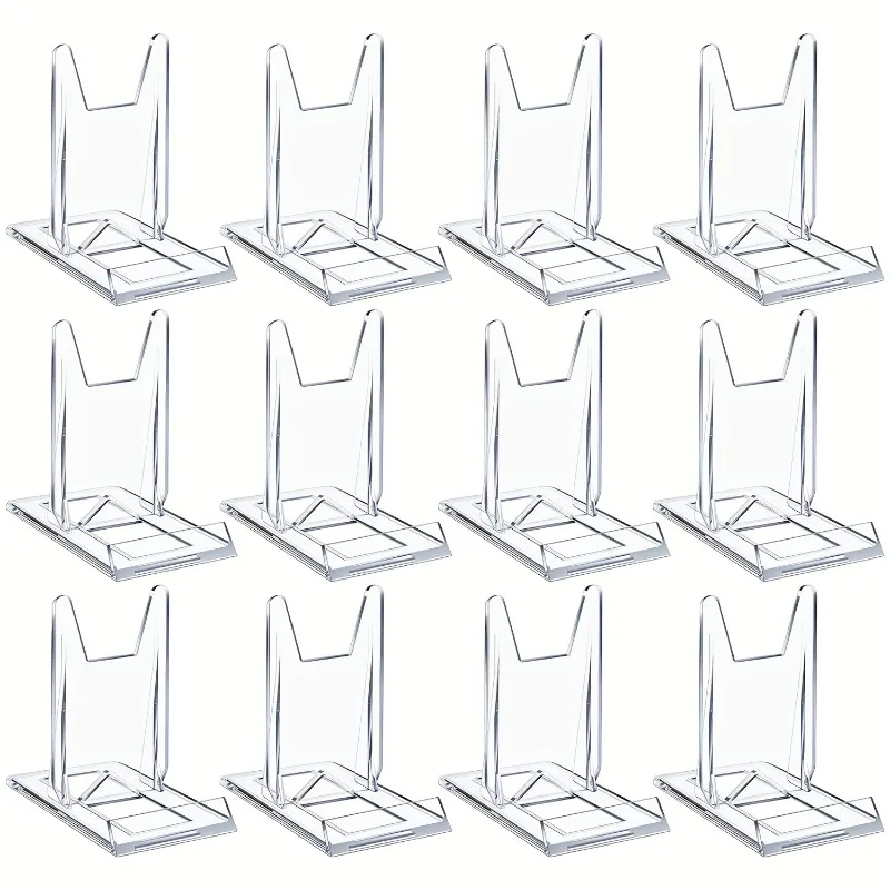5/12pcs Clear Acrylic Display  - đánh giá và giá Clear Acrylic Book Stand Holder
