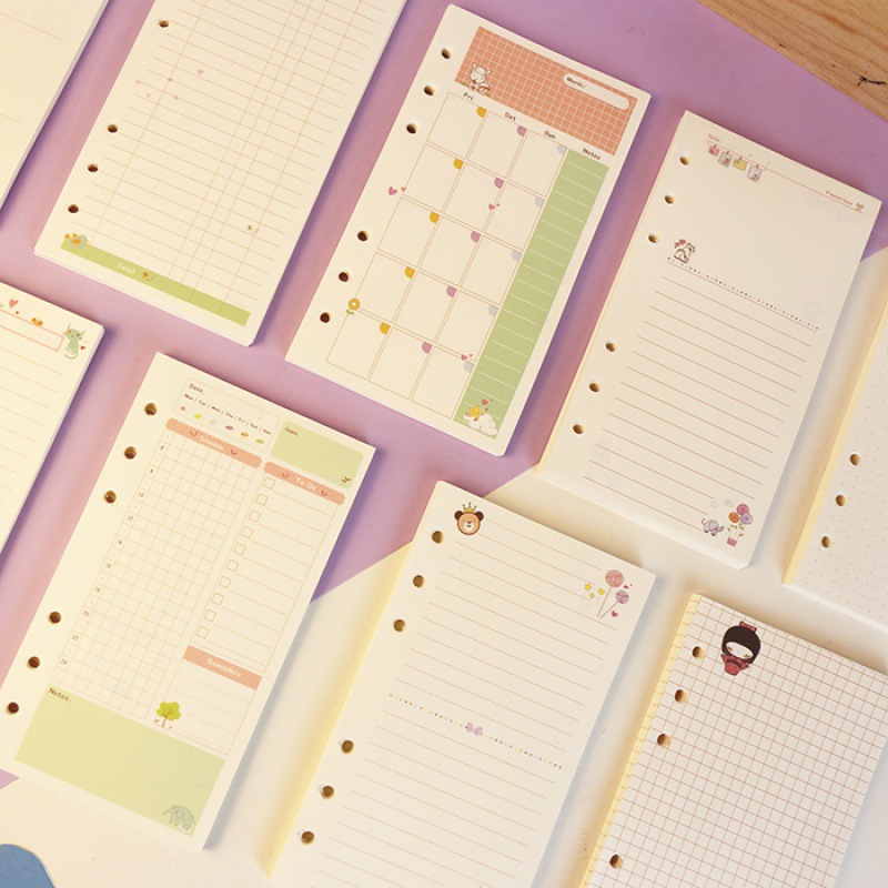 Kawayi A5 A6 Loose Leaf Notebo - đánh giá và giá A5 Spiral Dotted Grid Notebook