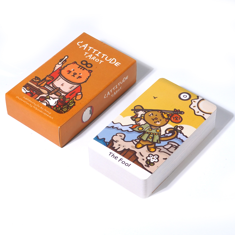 Cattitude Tarot cards Guideboo - đánh giá và giá Tarot Deck With Guidebook