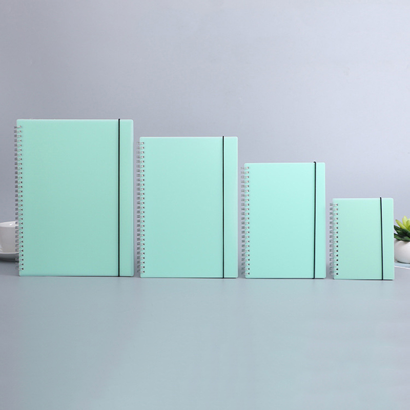A6 A5 B5 A4 Xanh Xoắn Ốc Sách  - đánh giá và giá A5 Spiral Dotted Grid Notebook