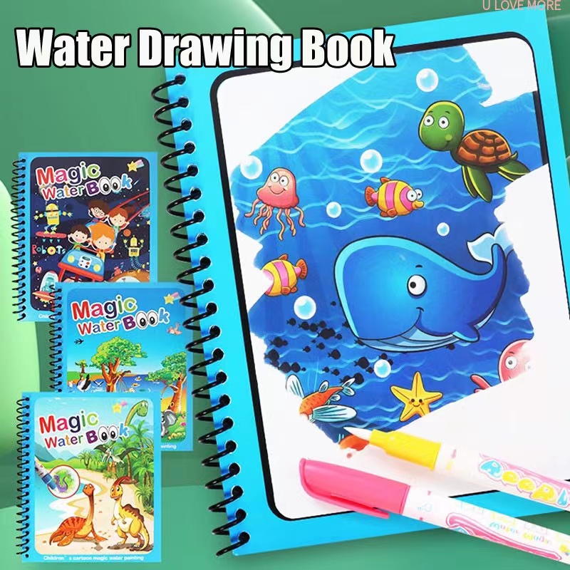 1Pcs Magical Book Water Drawin - đánh giá và giá Reusable Water Magic Coloring Book