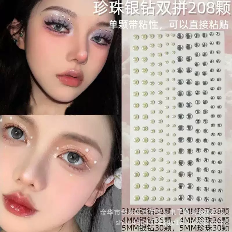 Waterproof Rhinestone Face Sti - đánh giá và giá Music