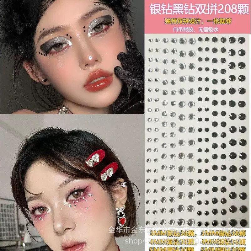 Waterproof Rhinestone Face Sti - đánh giá và giá Music
