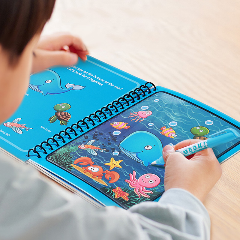 Magic Water Book with Pen Draw - đánh giá và giá Reusable Water Magic Coloring Book