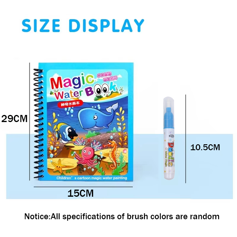 1pc Reusable Water Drawing Boo - đánh giá và giá Reusable Water Magic Coloring Book