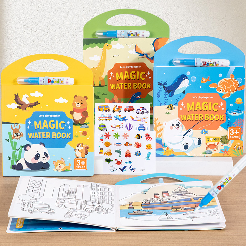 Magical Book Water Drawing Mon - đánh giá và giá Reusable Water Magic Coloring Book