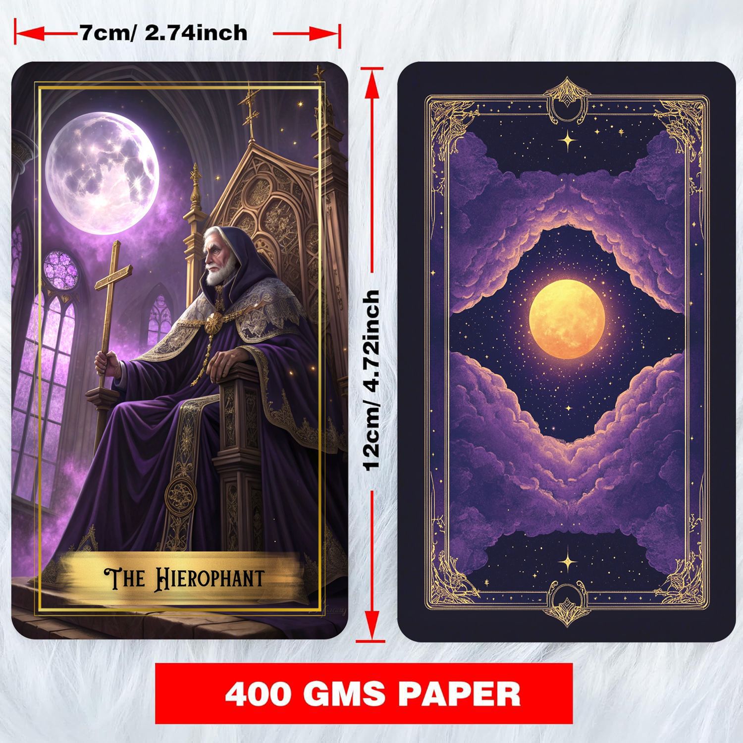 Purple Moon Tarot Cards Deck w - đánh giá và giá Tarot Deck With Guidebook